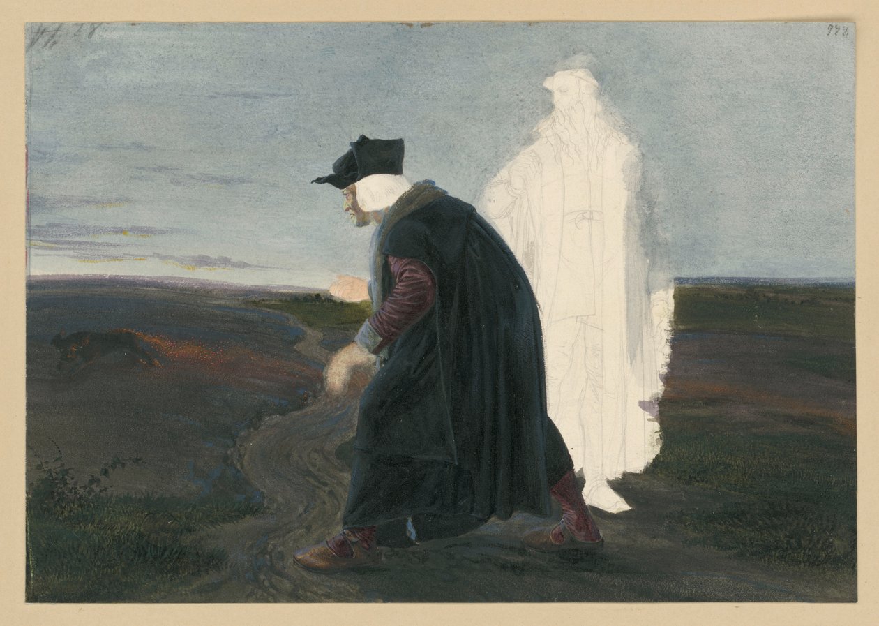 Faust and Wagner by Adolph Menzel