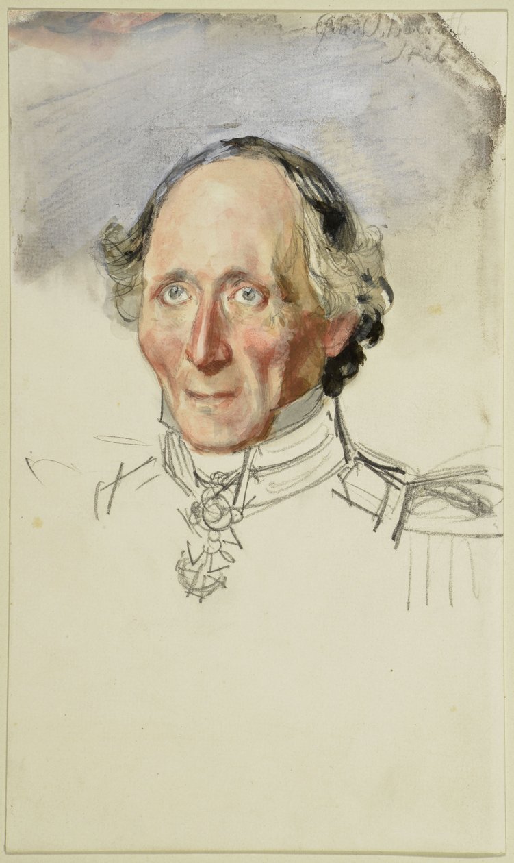 Friedrich August Stüler. Study for the Painting "Coronation of Wilhelm I in Königsberg" by Adolph Menzel
