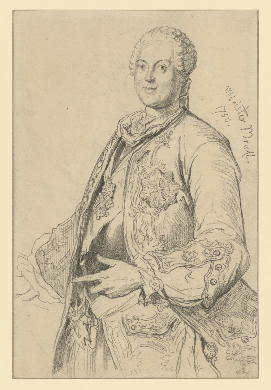 Heinrich Count von Brühl by Adolph Menzel