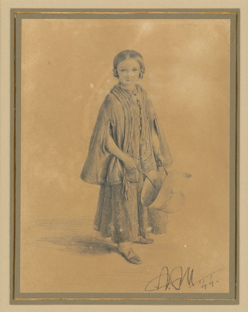 Portrait of Constanze Beling, born Martini. Daughter of District Court Councilor Carl Martini and his wife Pauline Martini by Adolph Menzel