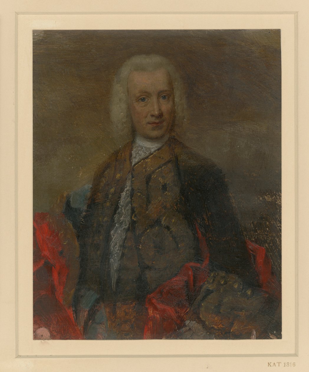 Male Portrait in Court Dress from the Time of Frederick II by Adolph Menzel