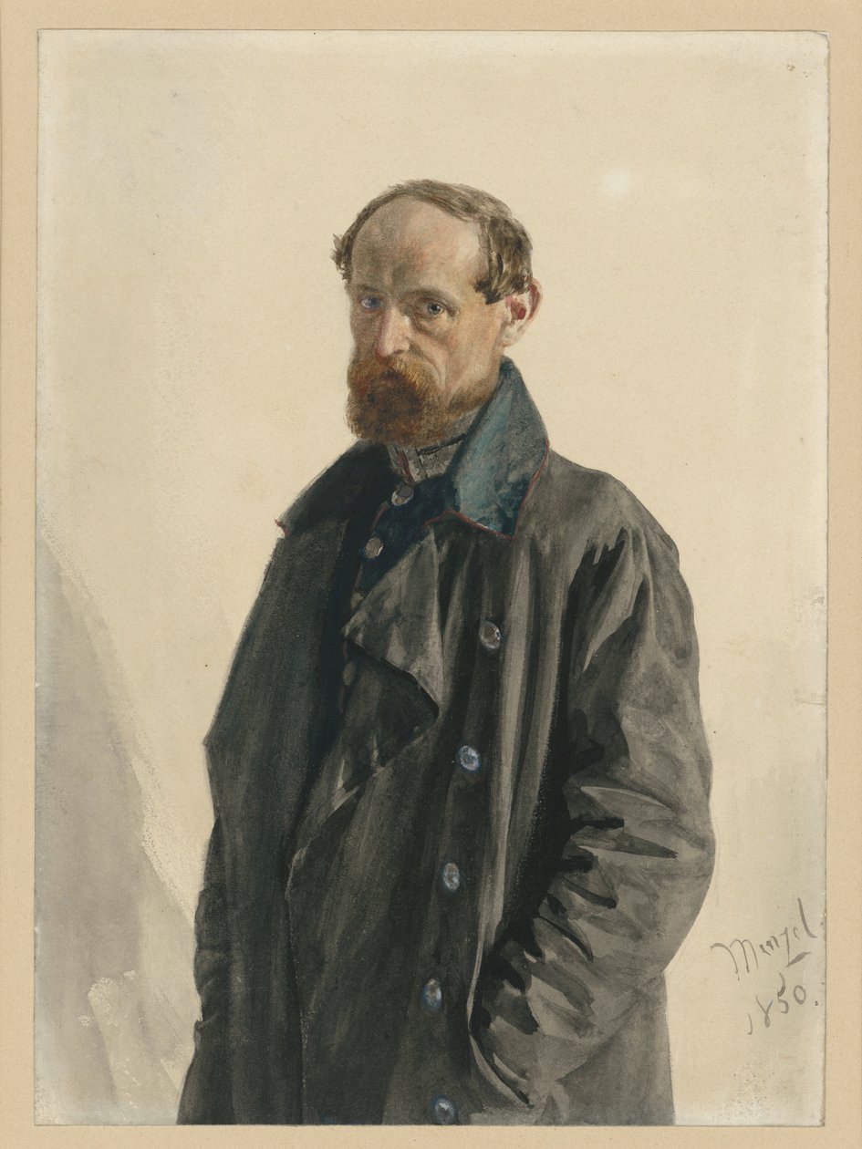 Major Leuthold, from the Guard Fusilier Regiment by Adolph Menzel