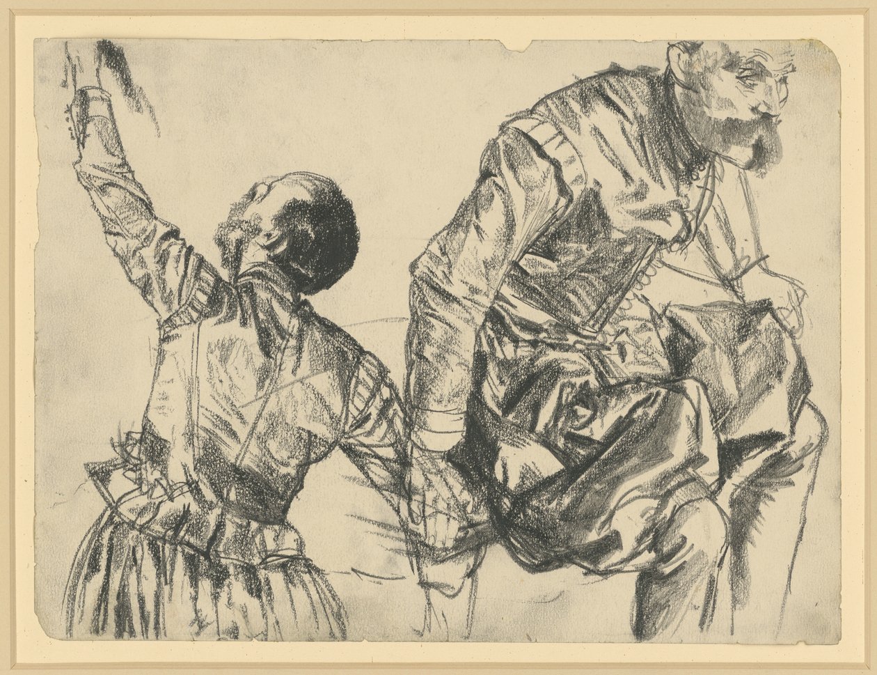 Model in Ceremonial Dress of Elector Johann Georg I of Saxony in Two Views, Historical Museum, Dresden by Adolph Menzel