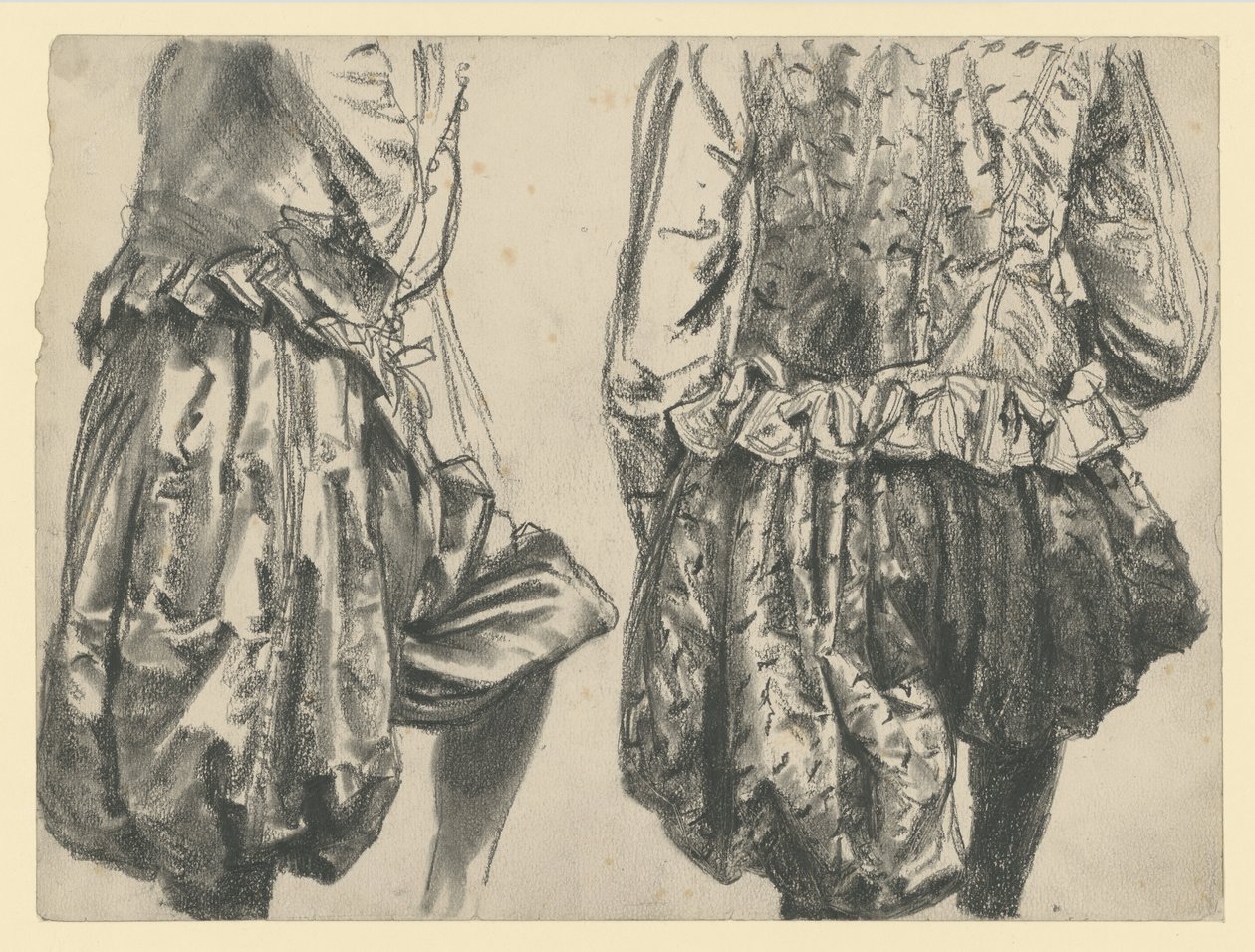 Model in the Splendid Dress of Elector Johann Georg I of Saxony in Two Views, Historical Museum, Dresden by Adolph Menzel
