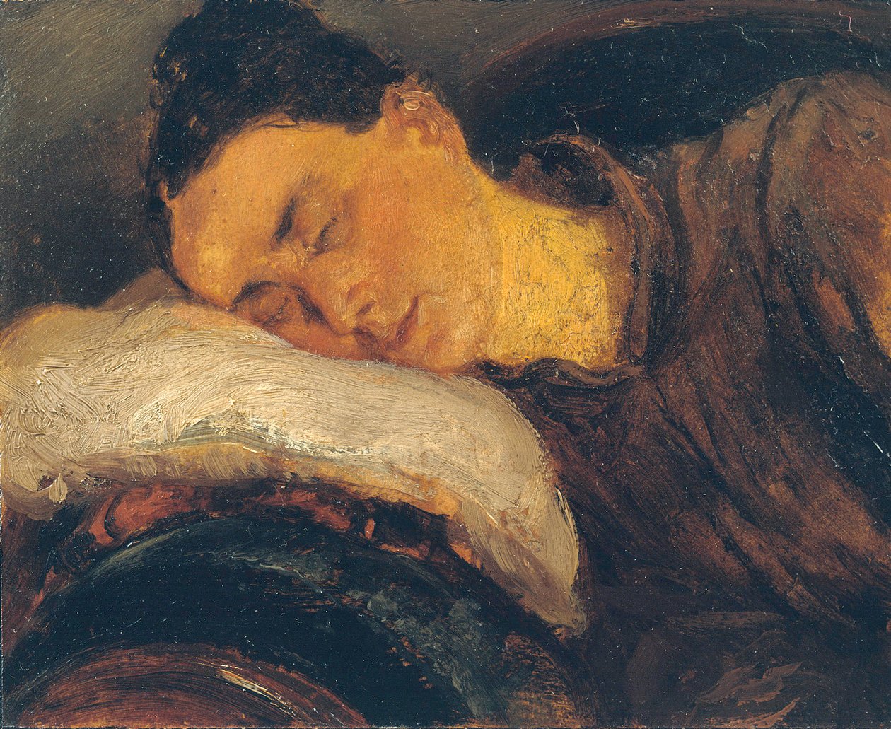 Sleeping Woman by Adolph Menzel