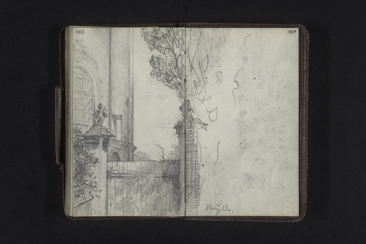 Gate Next to the Monastery Church Neuzelle by Adolph Menzel