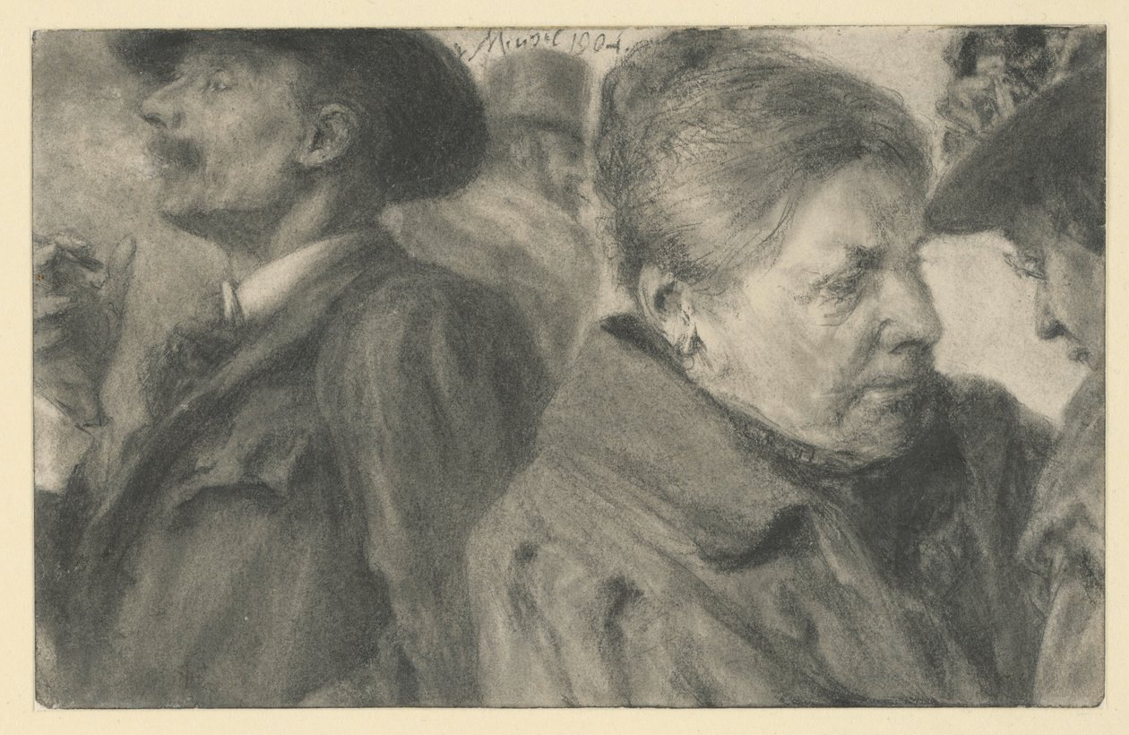 Four Heads by Adolph Menzel