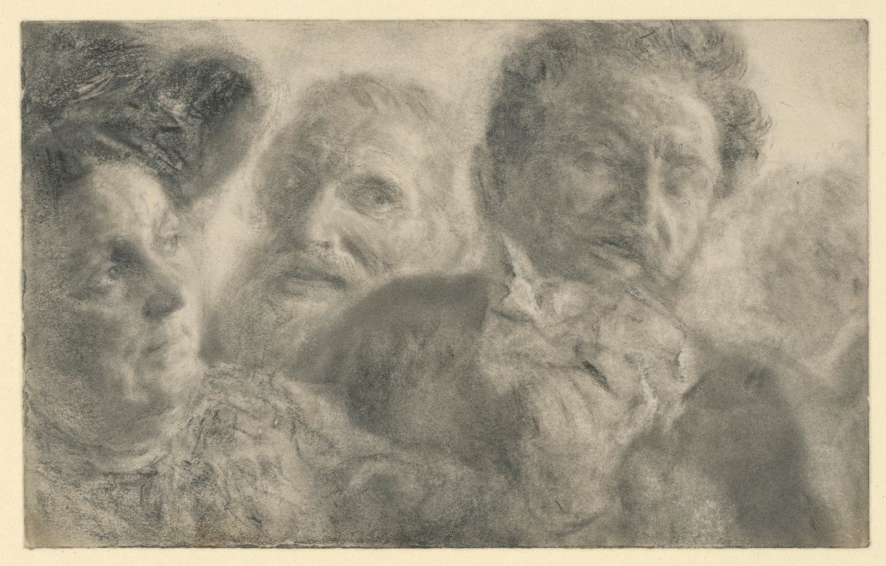Four Heads by Adolph Menzel