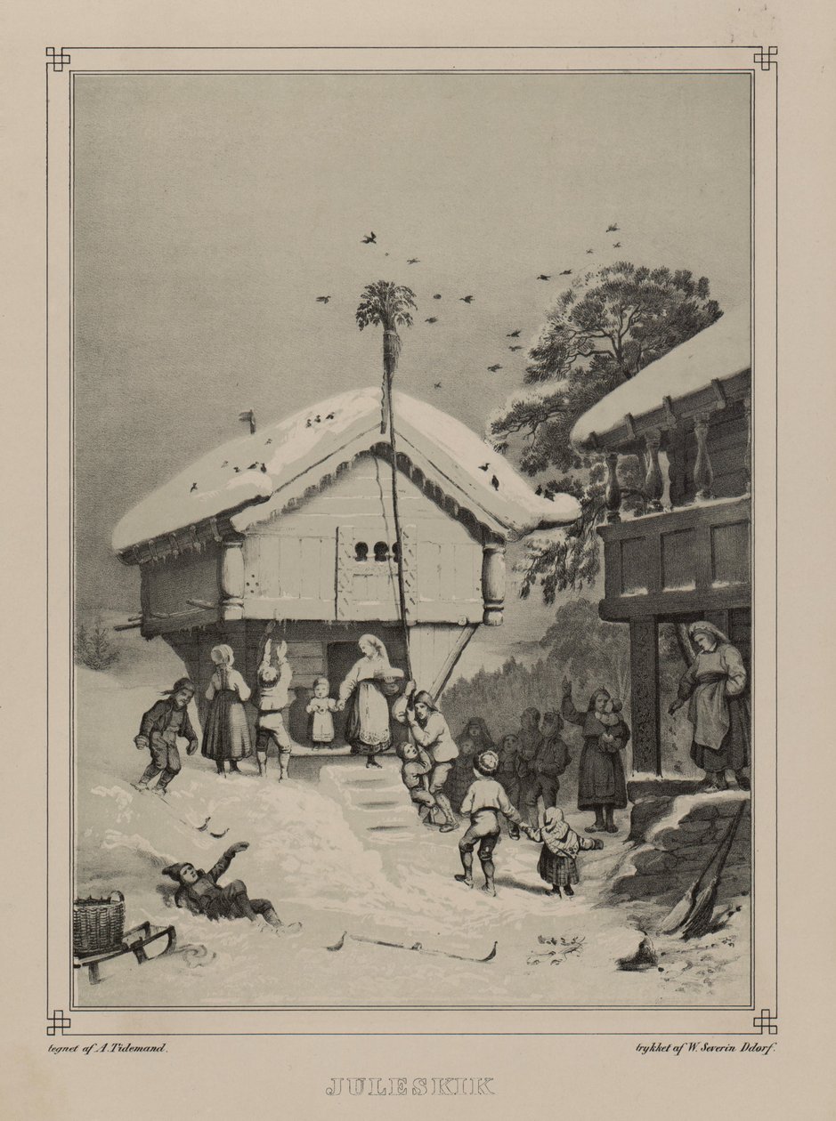 Illustration from the book Norway Represented in Drawings by Asbjørnsen, P.Chr. and published by Chr. Tønsberg (1848) by Adolph Tidemand