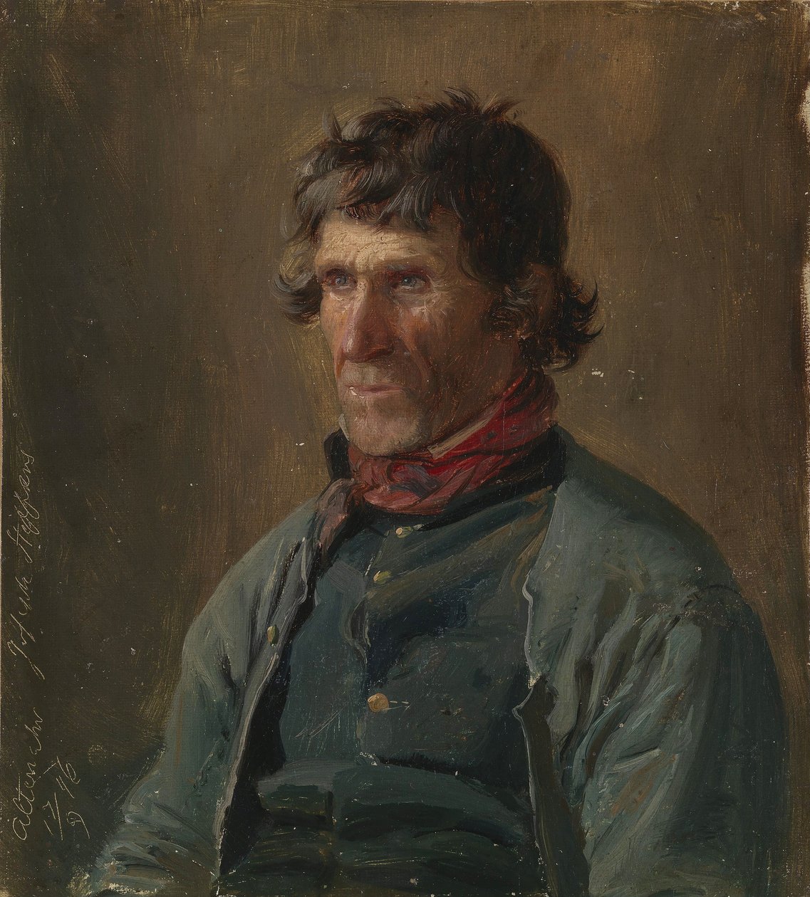 Joseph Steffens from Altenahr. Figure Study by Adolph Tidemand
