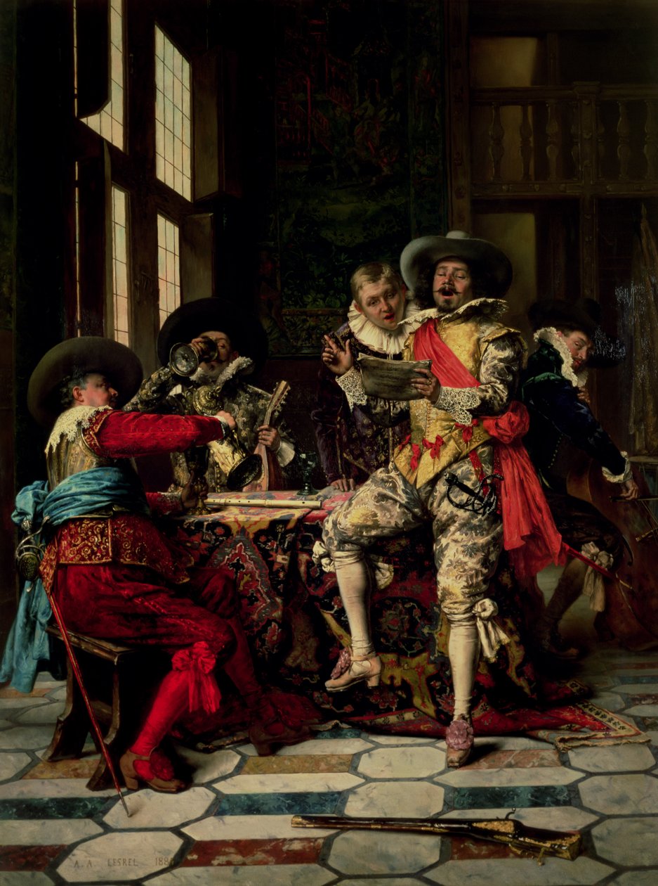 The Singers by Adolphe-Alexandre Lesrel