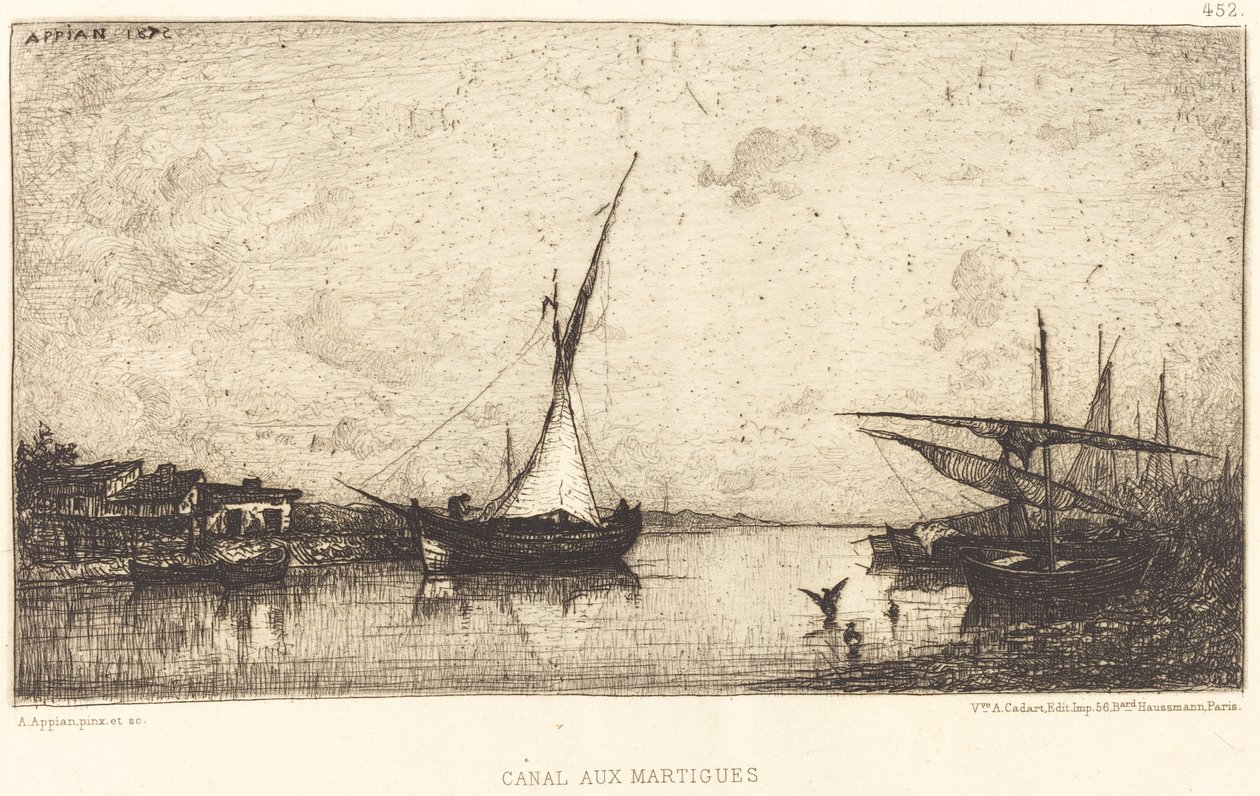Canal at Martigues by Adolphe Appian