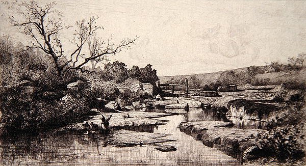 Source of the Albarine River by Adolphe Appian