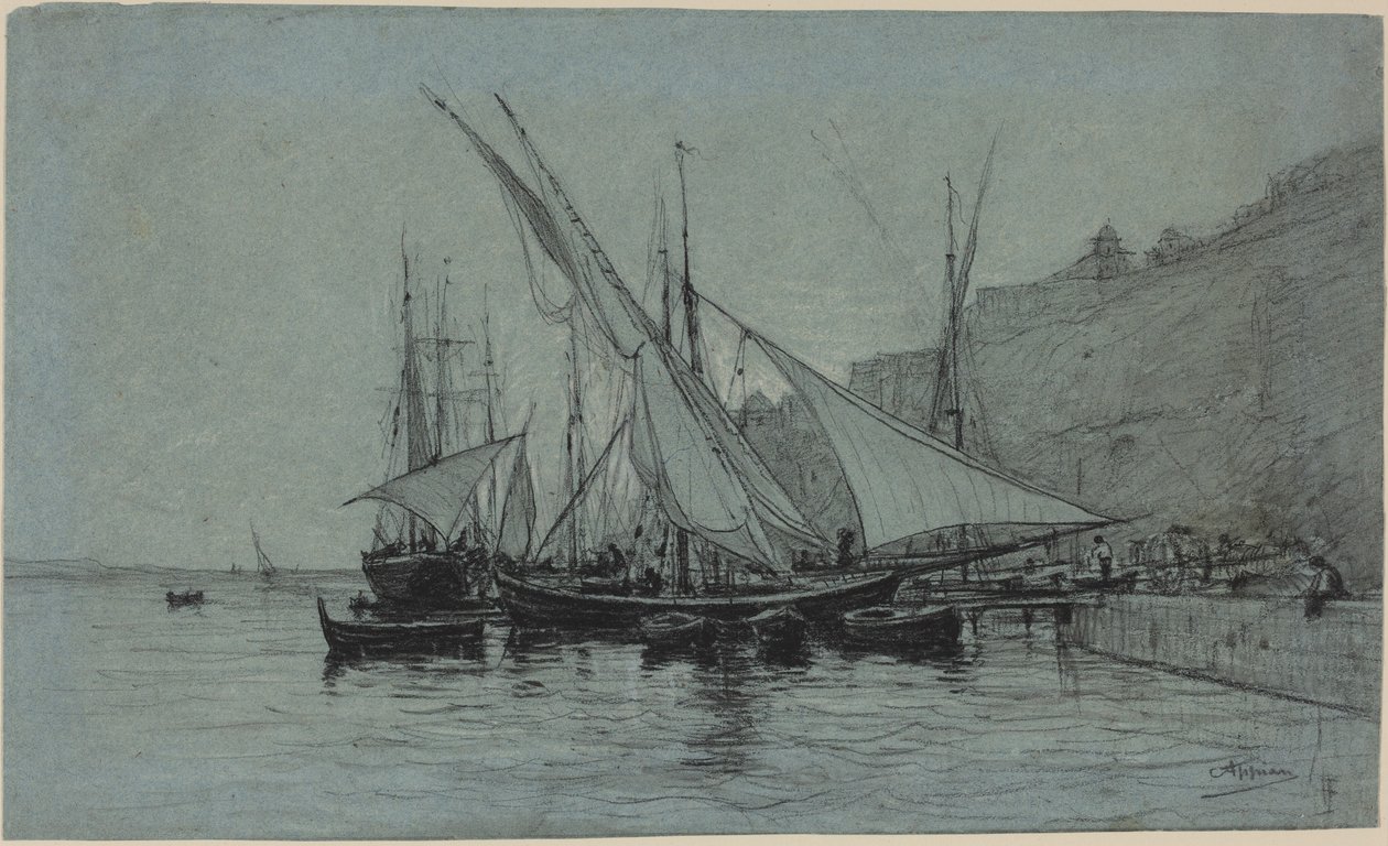 The Port of Monaco by Adolphe Appian