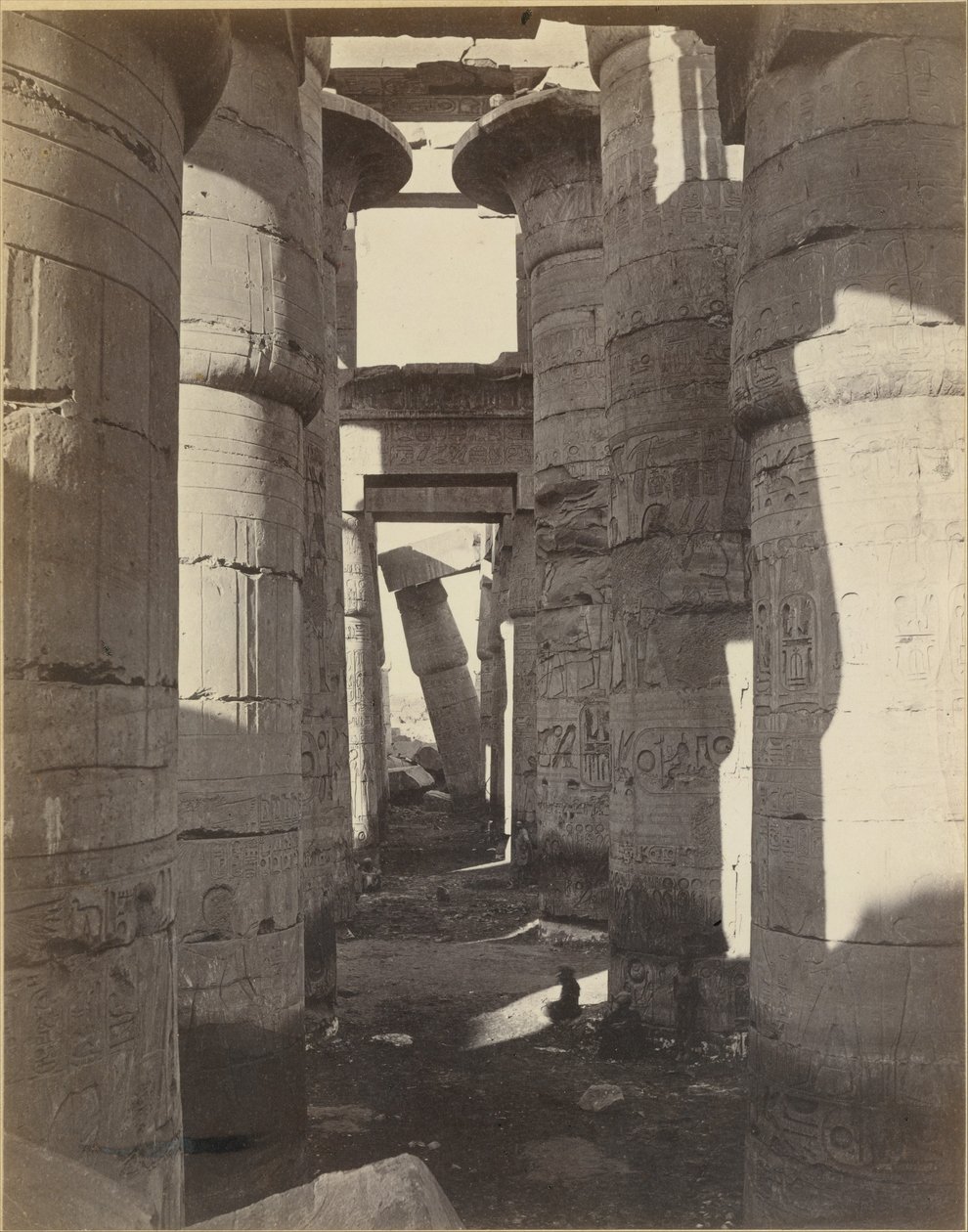 Upper Egypt, Hypostyle Hall at Karnak by Adolphe Braun