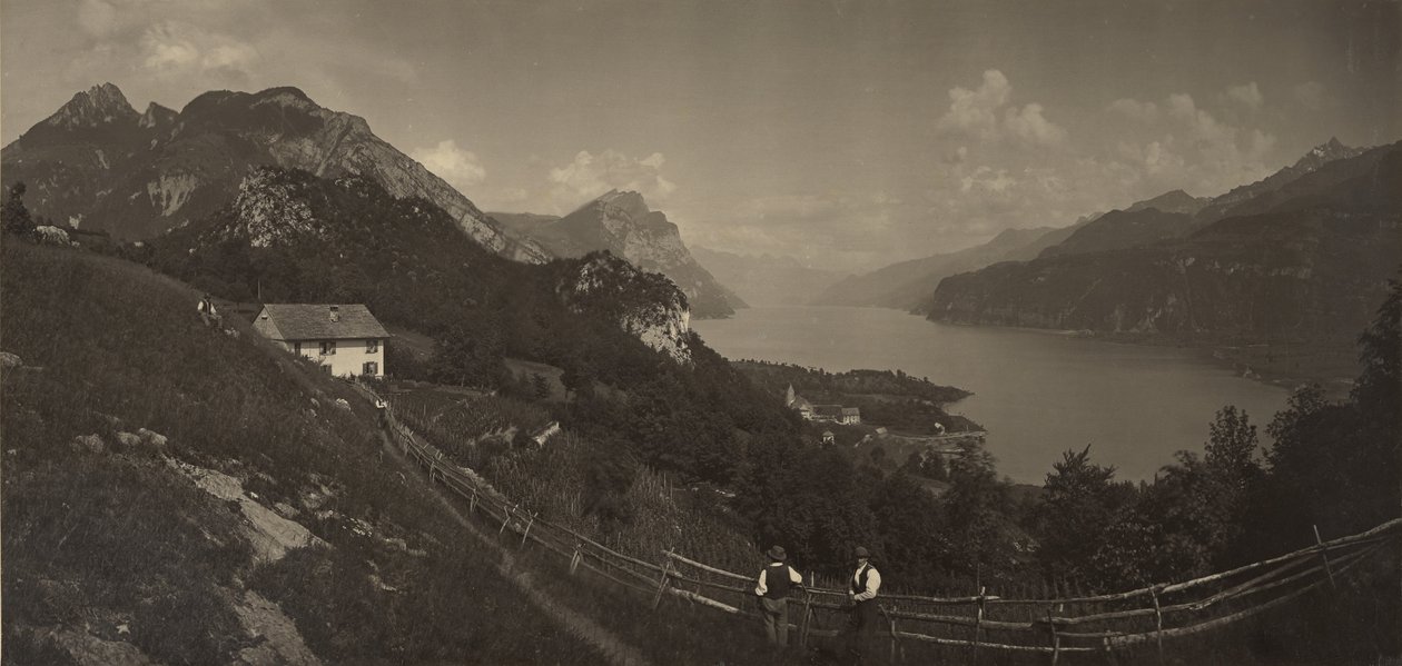 Lake Walensee, Switzerland by Adolphe Braun
