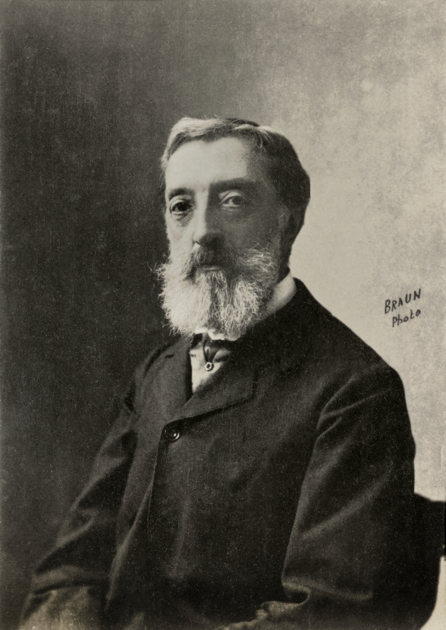 Portrait of the French painter Jean Andre Rixens by Adolphe Braun