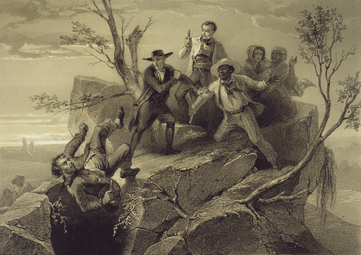 The Fight Between George and Tom Loker, plate 8 from 