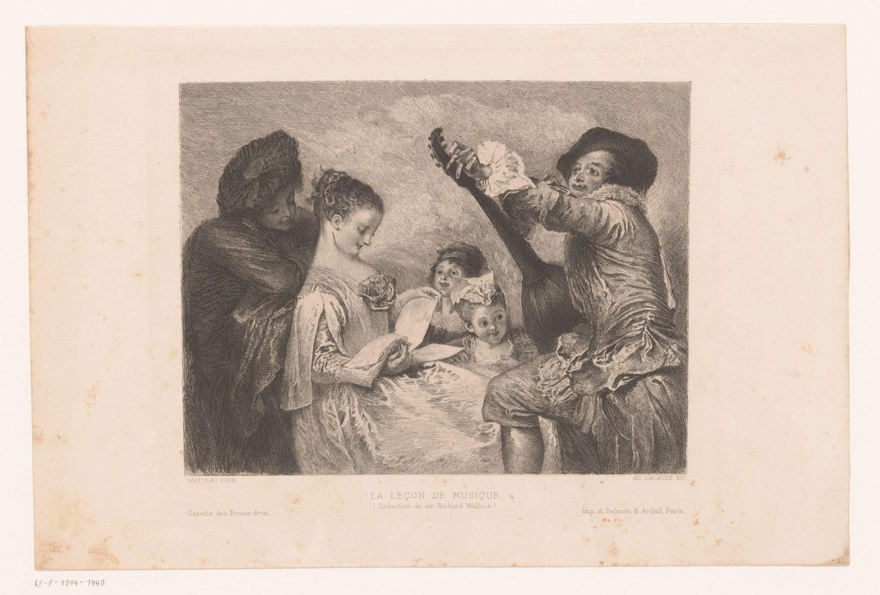 Musical Company by Adolphe Lalauze