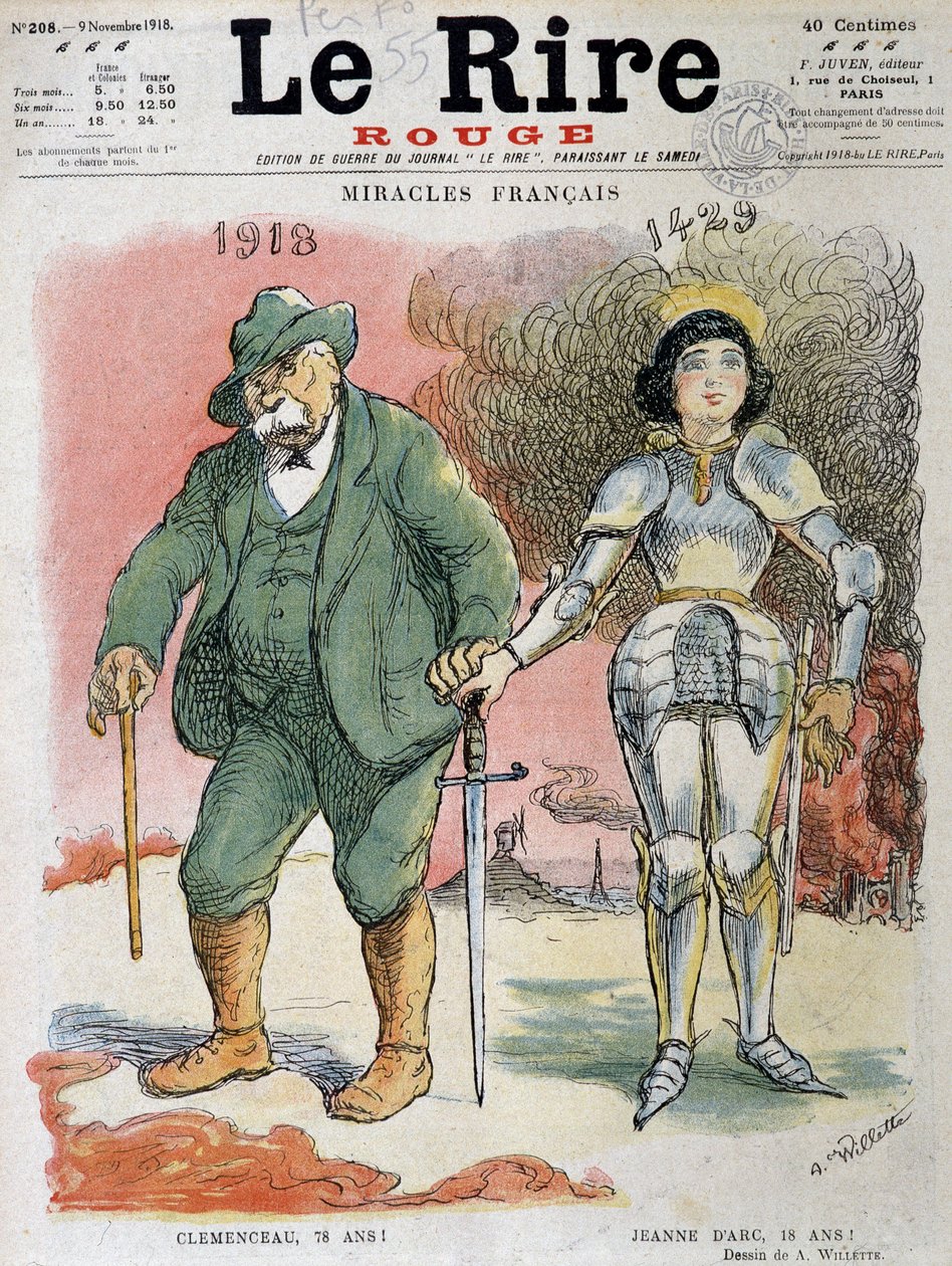First World War (1914-1918): French miracles, Georges Clemenceau (1841-1929), in 1918, the father of Victory was 78 years old and Jeanne D
