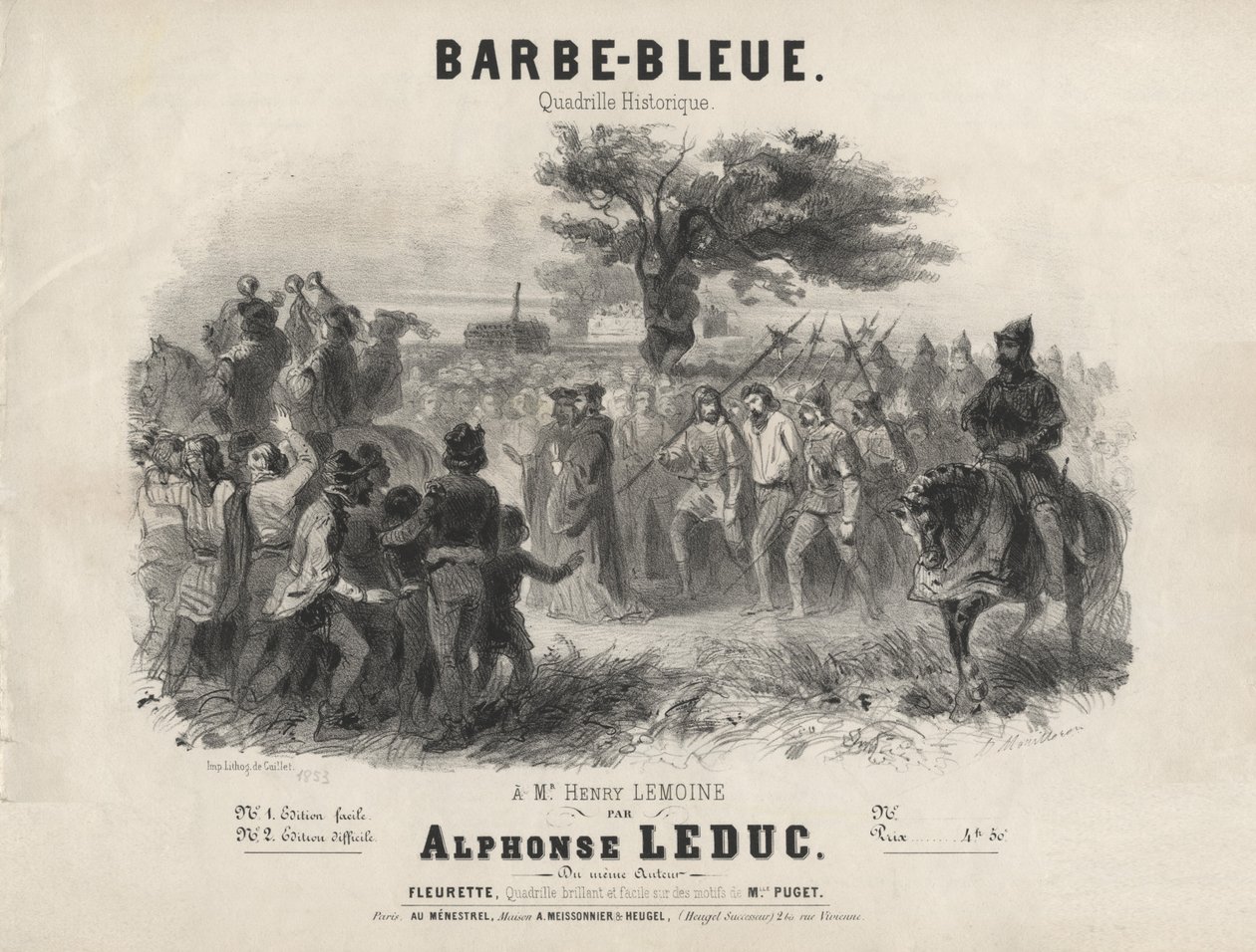 Barbe-Bleue, Historical Quadrille by Adolphe Mouilleron