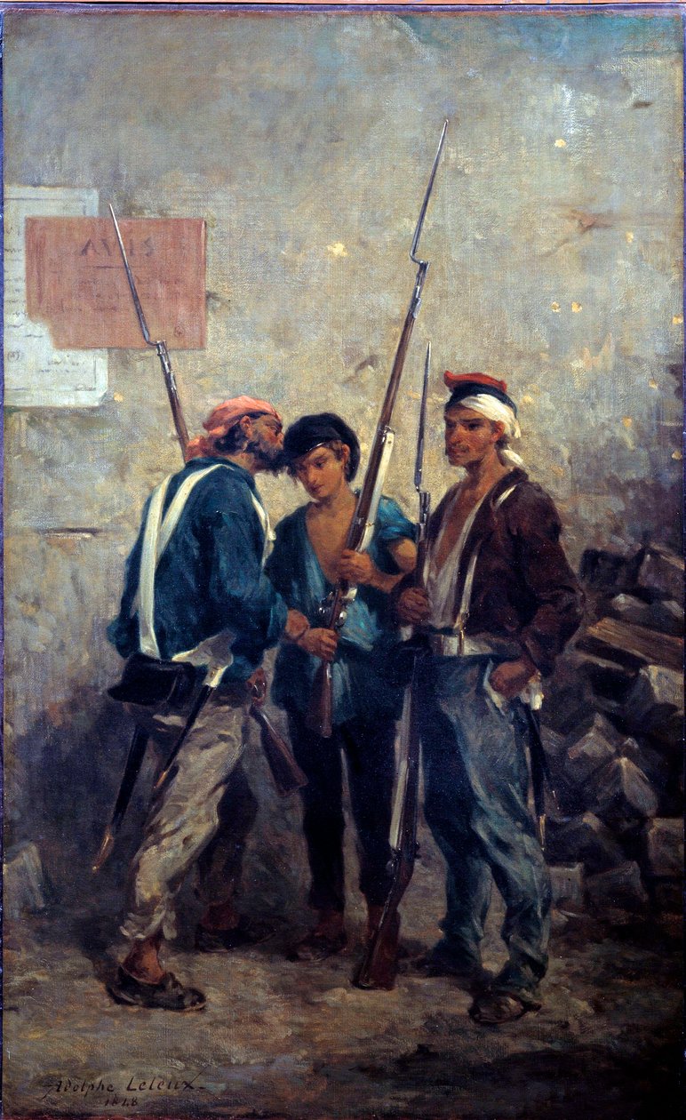 Revolution of 1848: The Slogan by Adolphe Pierre Leleux