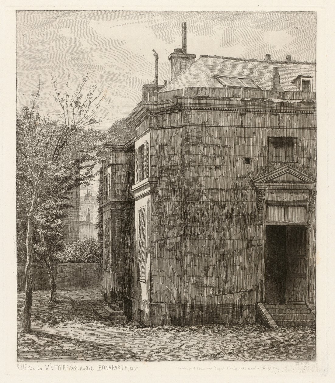 Rue de la Victoire (70). Hôtel Bonaparte by Adolphe Théodore Jules Martial Potémont