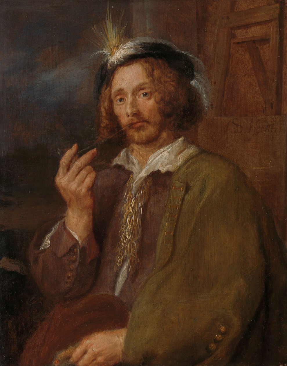 A Painter Smoking a Pipe by Adriaen Brouwer
