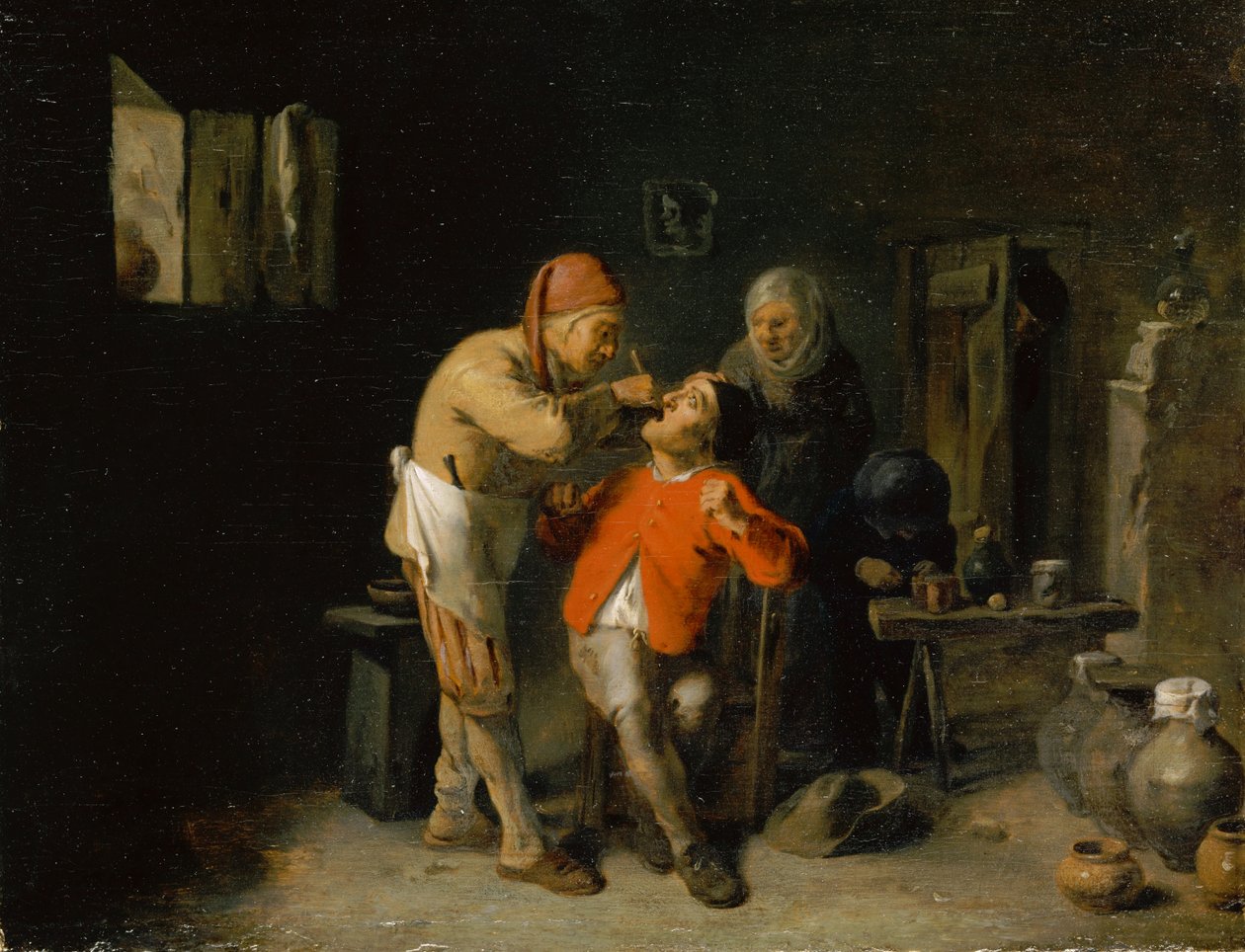 At the Dentist by Adriaen Brouwer