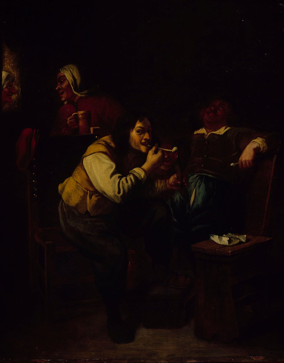 The Pipe Smokers by Adriaen Brouwer