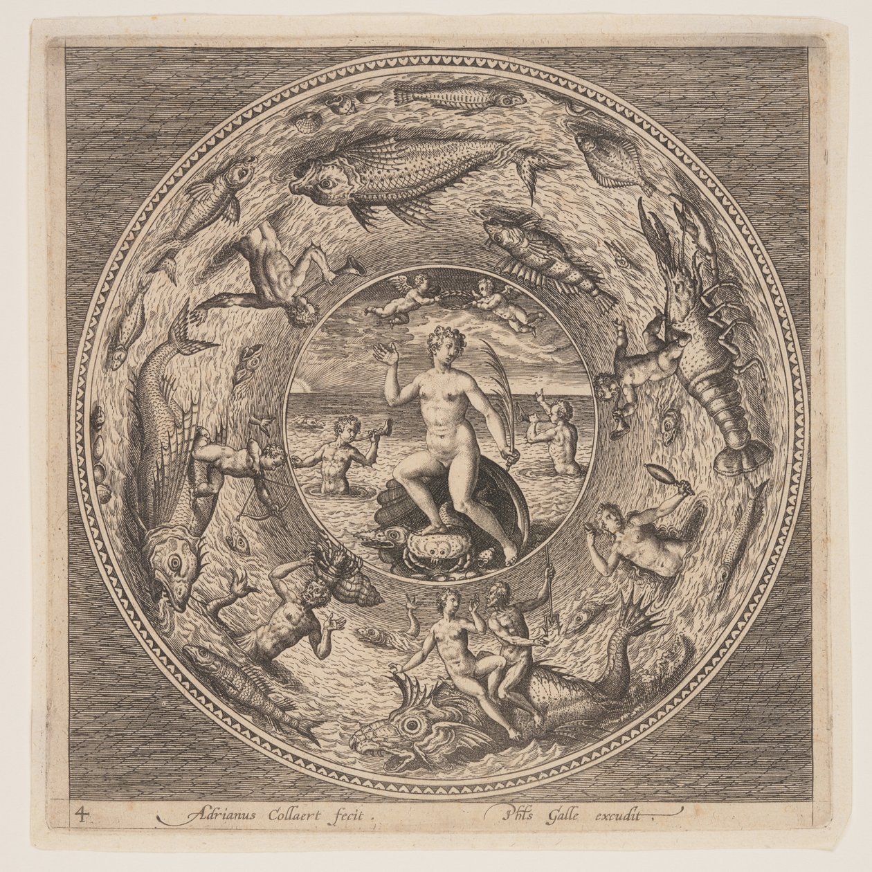 Galathea, from a Set of Designs for Plates by Adriaen Collaert