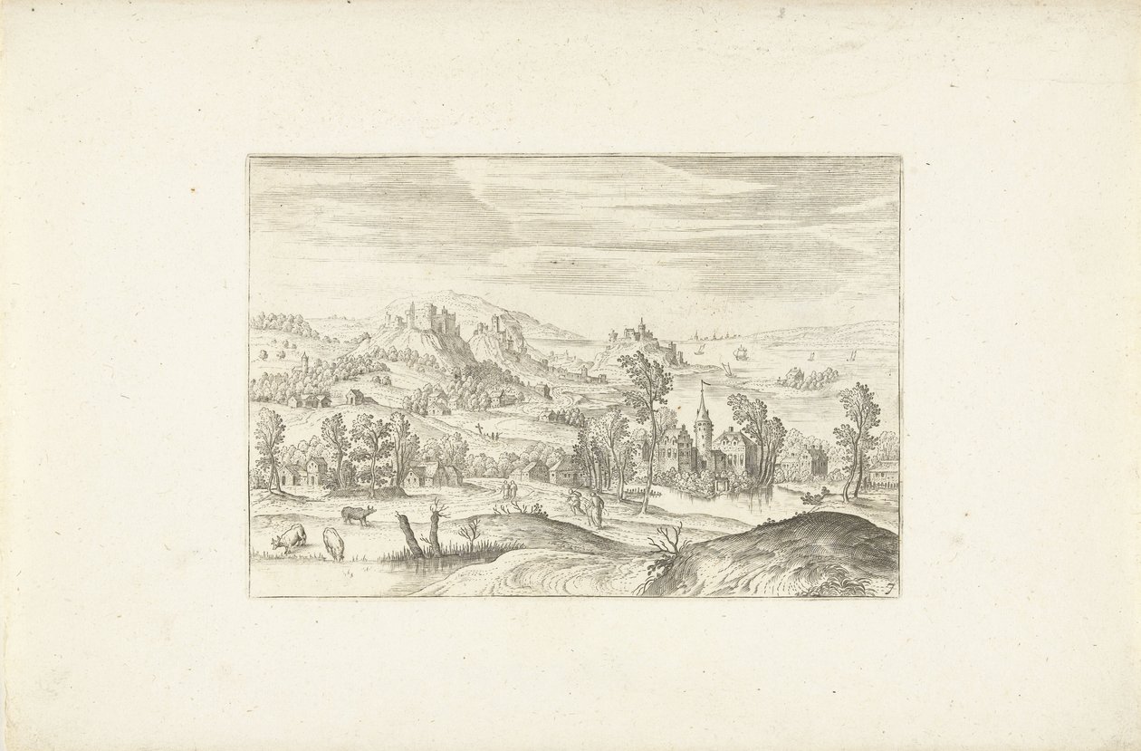 Landscape with a Stream by Adriaen Collaert