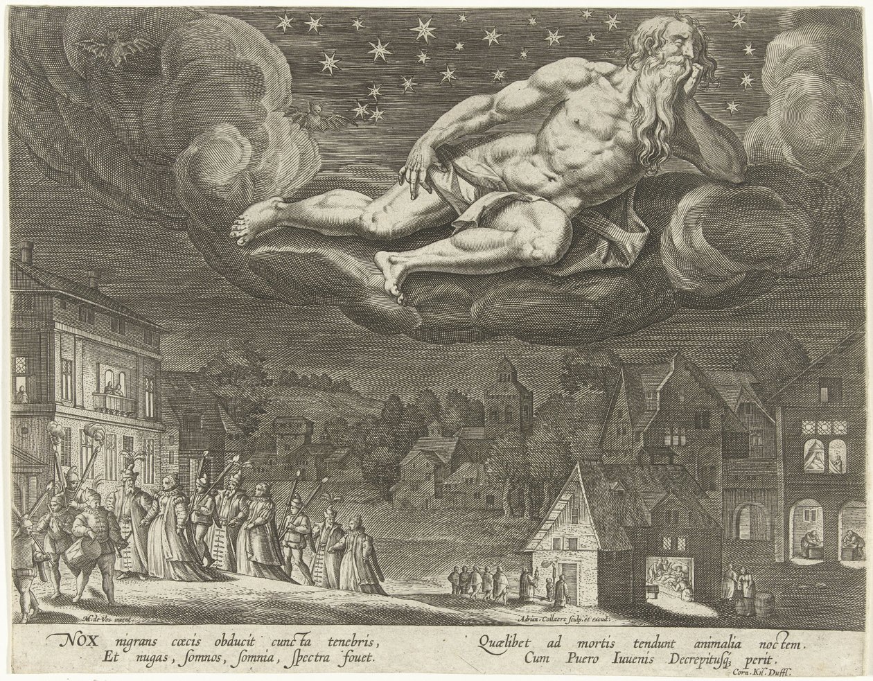 Night (The Four Times of the Day) by Adriaen Collaert