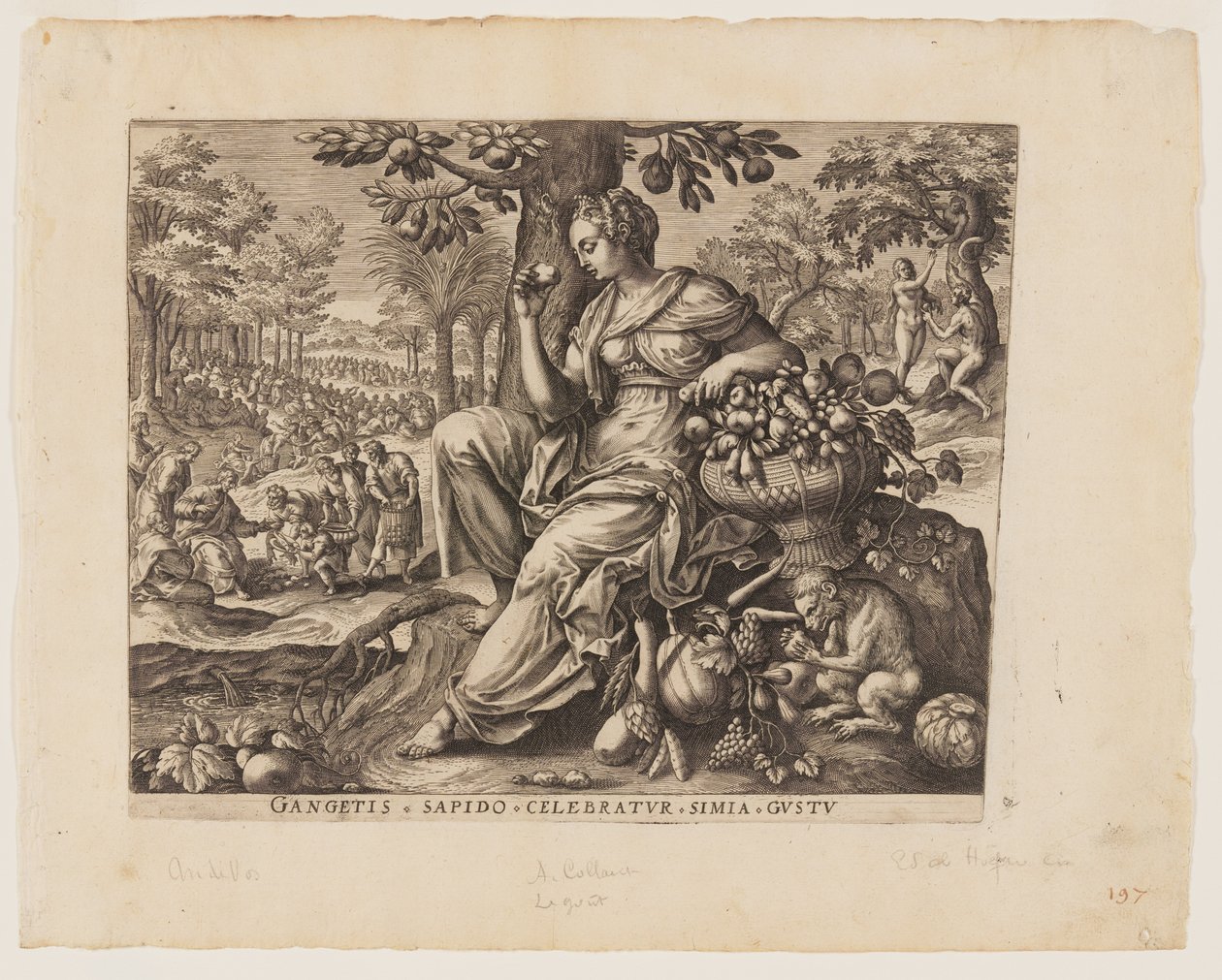 Taste, from The Five Senses by Adriaen Collaert