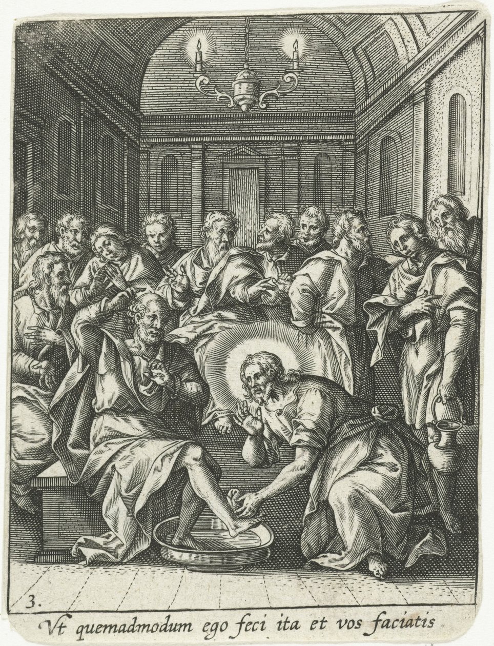 Washing of the Feet by Adriaen Collaert