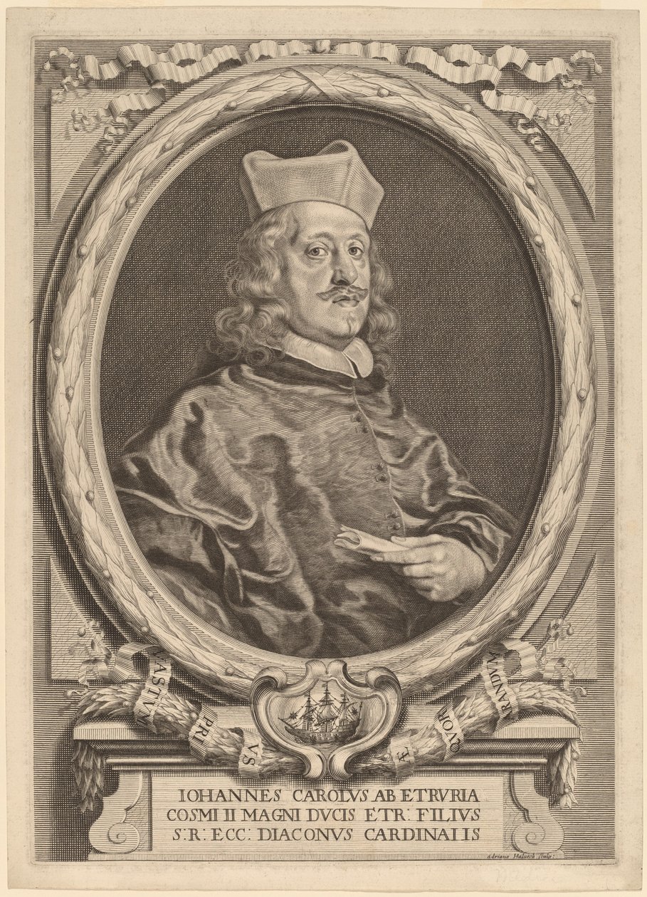 Cardinal Giovanni Carlo dei Medici by Adriaen Haelwegh