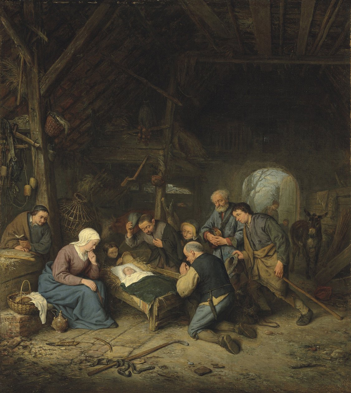 The Adoration of the Shepherds by Adriaen Jansz. van Ostade