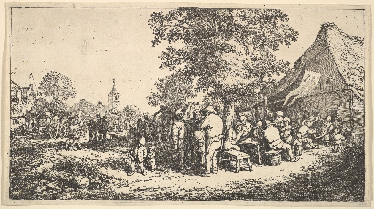 The Kermess Under the Great Tree, 1610-85 by Adriaen Jansz. van Ostade