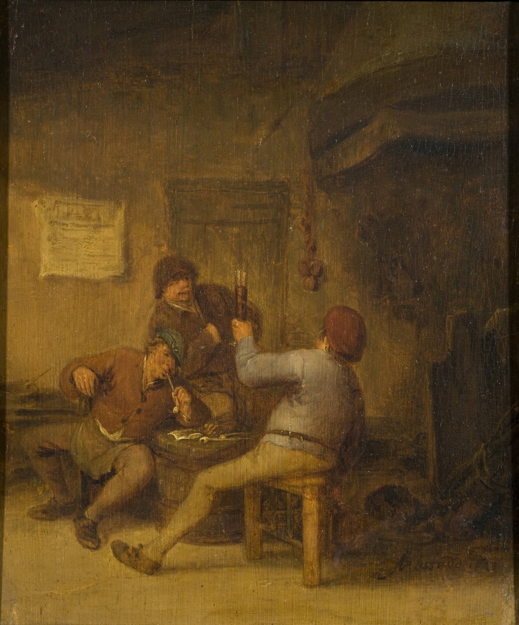 Peasants Drinking and Smoking by Adriaen van Ostade