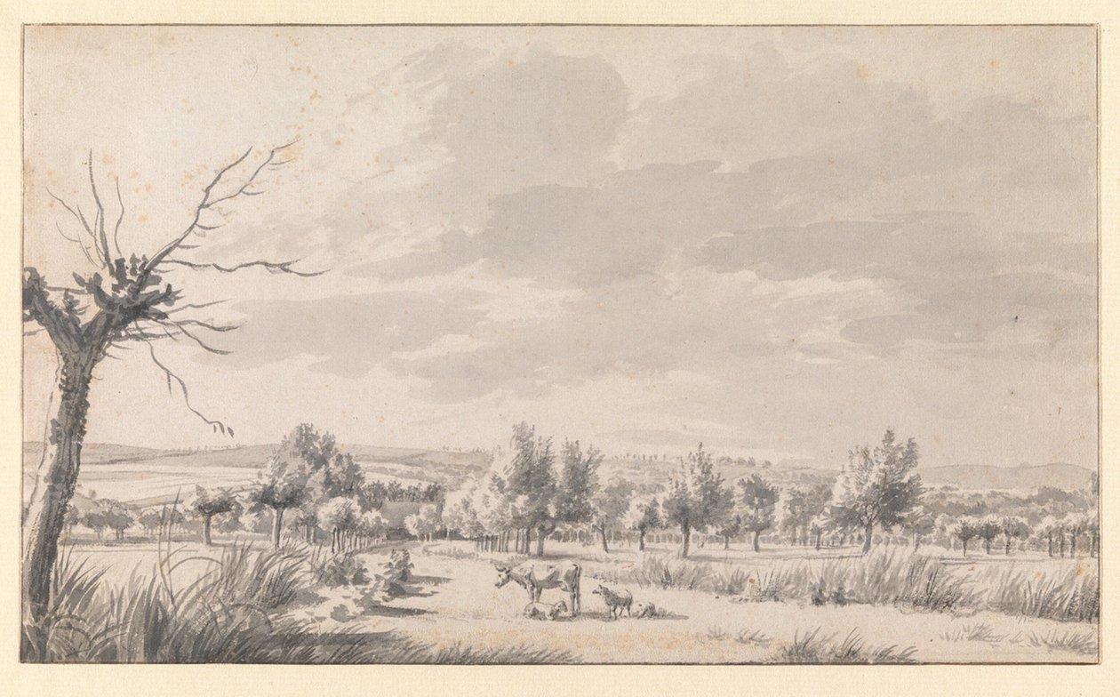 Wide Landscape with Cattle by Adriaen van de Velde