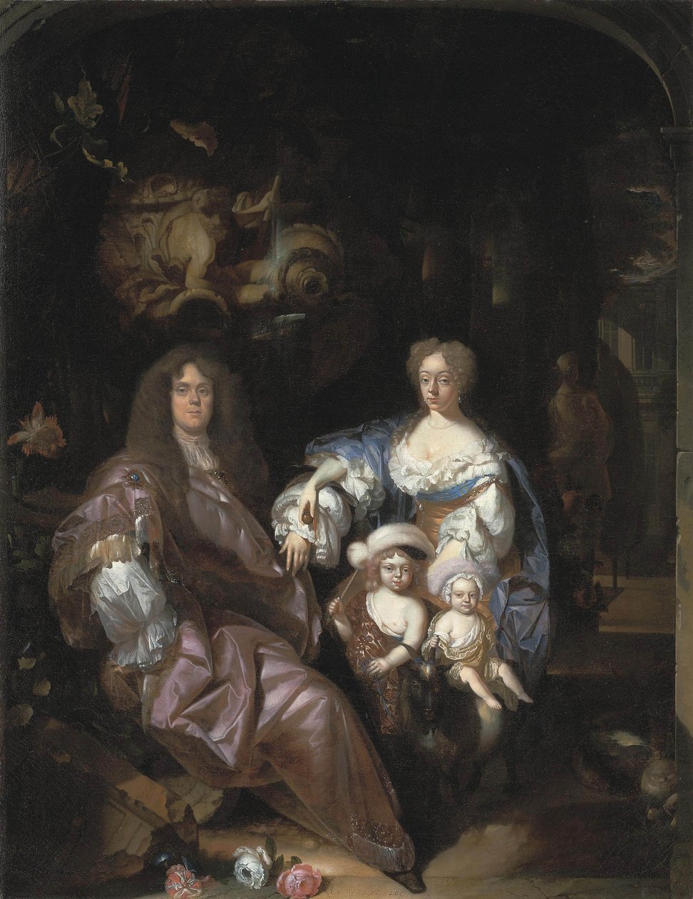 Portrait of an Unknown Family by Adriaen van der Werff