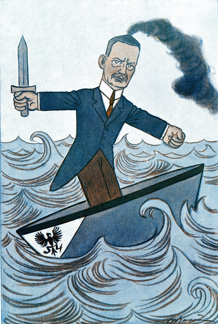 Cartoon by Wilhelm Cuno, Drawing by Adrien Barrere from Fantasio by Adrien Barrere