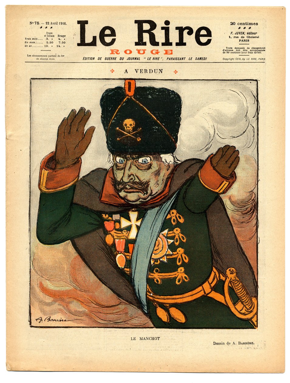 Cover of The Red Laughter, Satirical in Colors by Adrien Barrere
