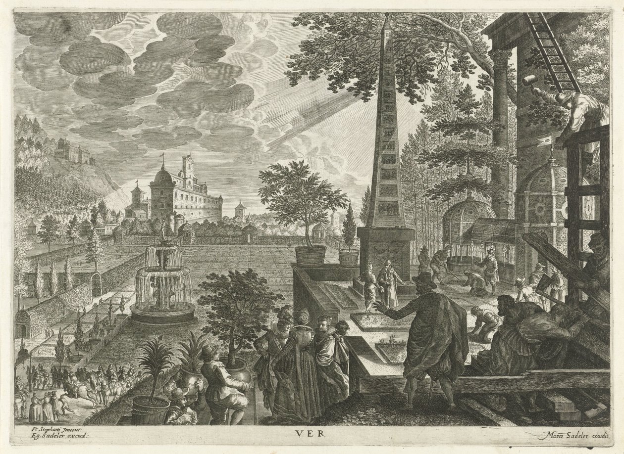 Spring (Ver) (The Four Seasons series) by Egidius  Sadeler (II)