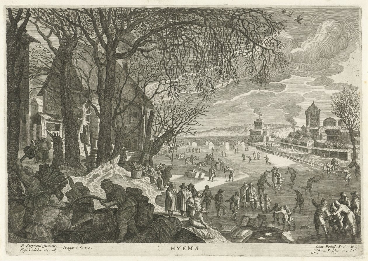 Winter (The Four Seasons series) by Egidius  Sadeler (II)