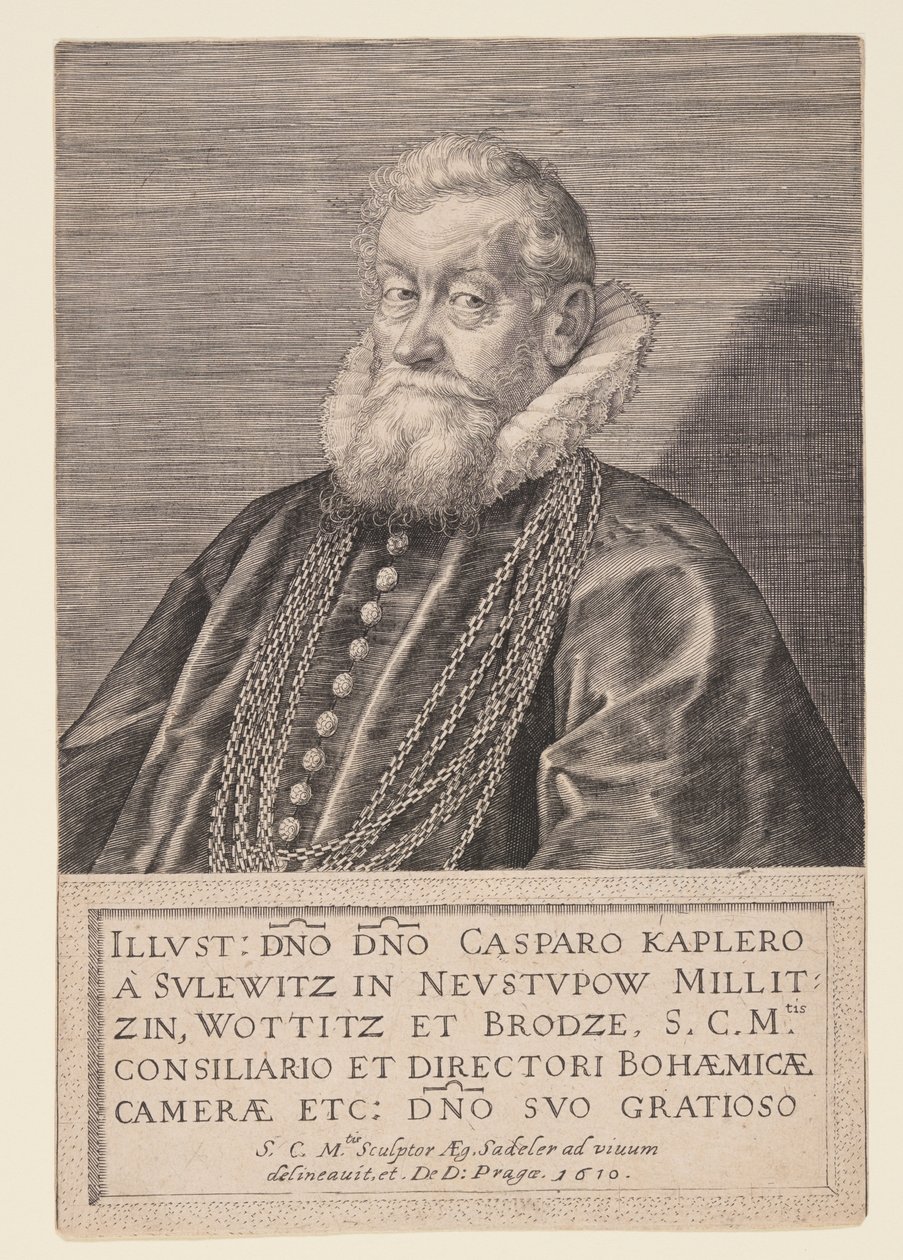 Gaspard Kaplir von Sulewitz, Councilor to the Emperor by Aegidius Sadeler II