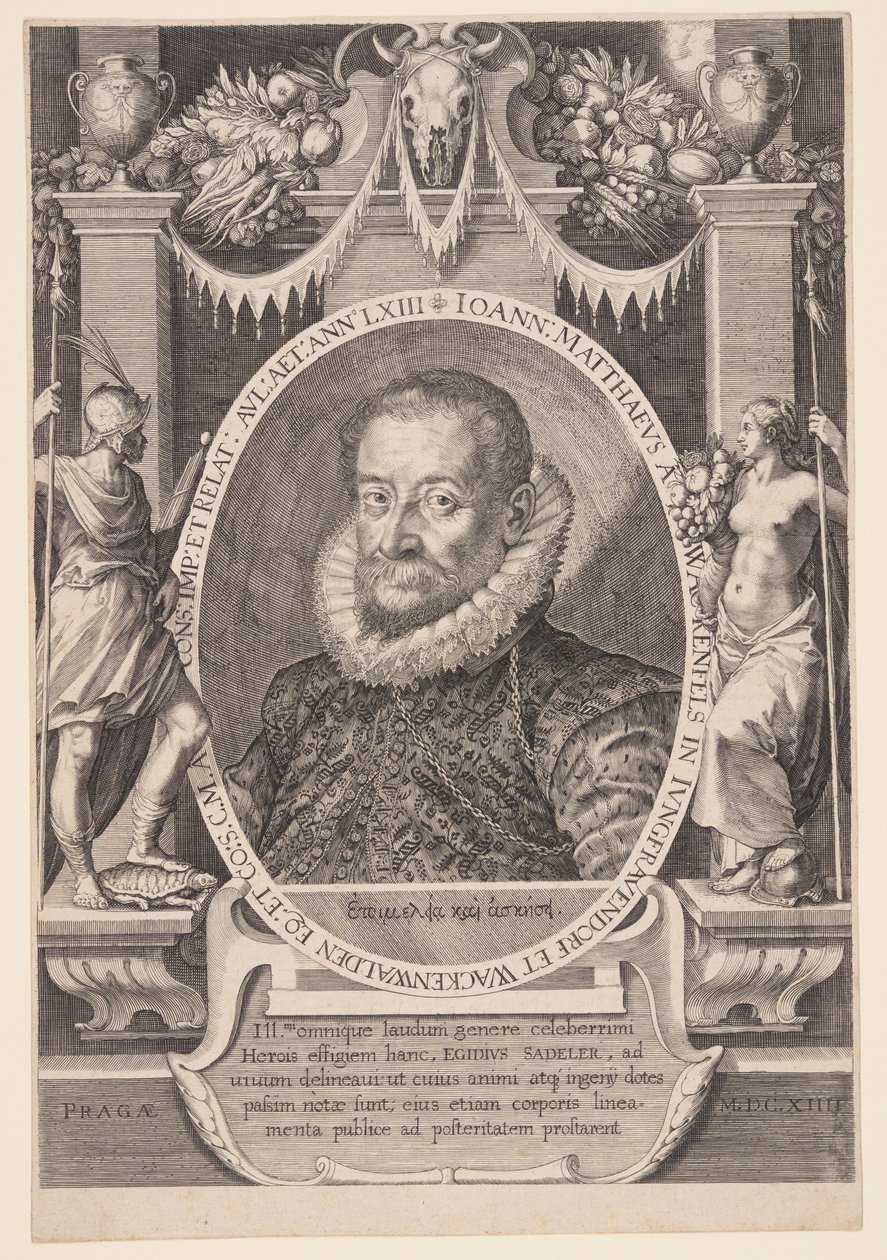Johannes Matthaeus Wacker von Wackenfels, Diplomat by Aegidius Sadeler II