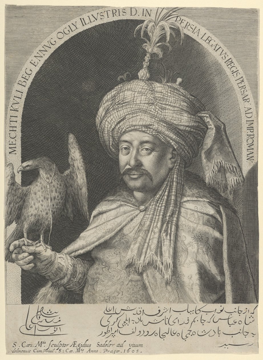 Mechti Kuli Beg, Persian Ambassador to Prague by Aegidius Sadeler or Saedeler