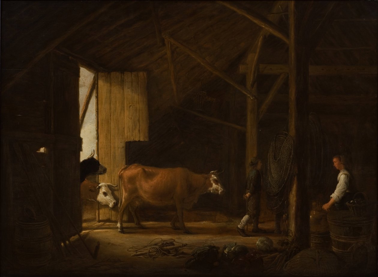 Interior of a Cowshed by Aelbert Cuyp
