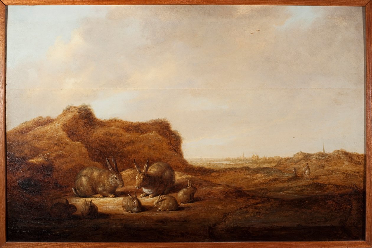 Landscape with Rabbits by Aelbert Cuyp